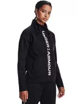 Under Armour Training Rush Tricot Jacket, Black/White Size M Women