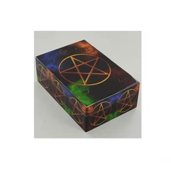 Pentagram Symbols Wooden Storage Box
