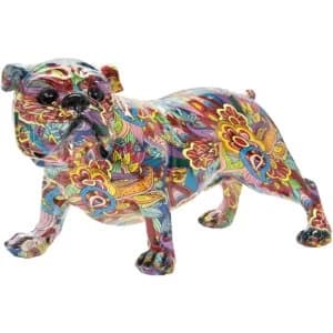 Groovy Art Bulldog Large Ornament