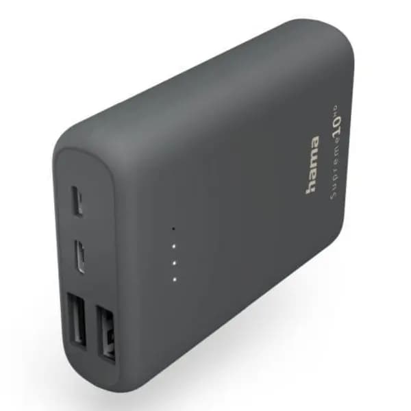 Hama Hama Supreme 10HD 10000mAh Powerbank, 2x USB-A & 1x USB-C Outputs PB-10000SUPREME5HDHAV2