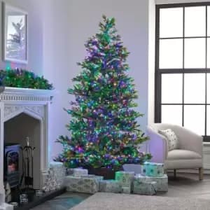 The Winter Workshop - 750 LED Compact Cluster Lights for 6ft Christmas Tree - Indoor & Outdoor Multi Function Timer Megabrights - Multi Colour