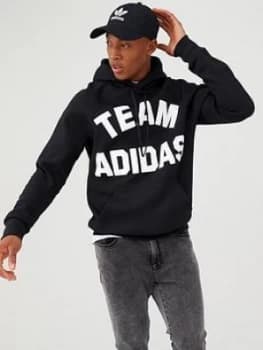 Adidas Varsity Team Overhead Hoodie - Black