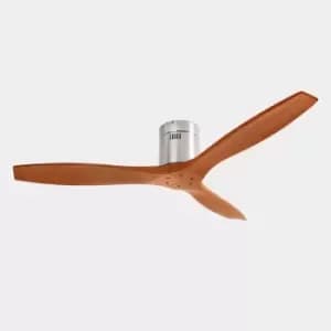Stem 3 Blade Ceiling Fan Satin nickel, White