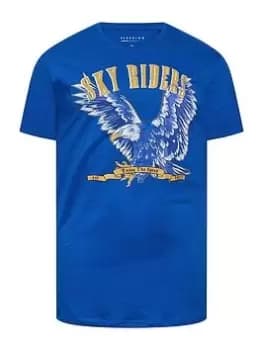 BadRhino Sky Rider T-Shirt, Blue, Size 2XL, Men