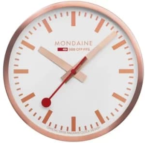 Mondaine Clock Wall Kitchen Copper