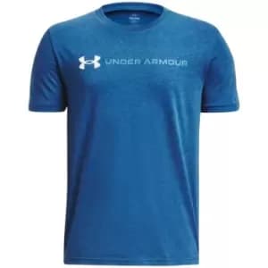 Under Armour B Logo Wordmark Ss - Blue