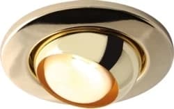 KnightsBridge R80 80W Eyeball Downlight - Brass