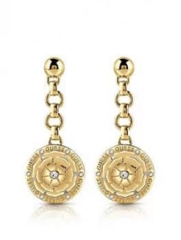 Guess Peony Charm Drop Earrings