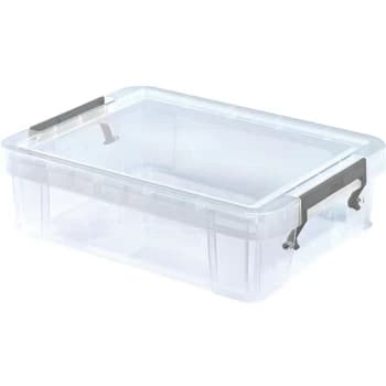 Allstore 2.3LTR 260X190X70MM Storage Box with Lid - Whitefurze