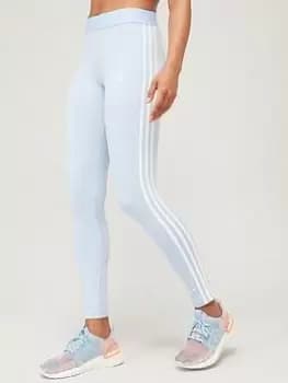 adidas Sportswear Essentials 3 Stripe Leggings - Blue Size L, Women