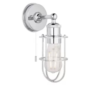 Treviso Bathroom Metal Wall Lamp, Chrome Plate, IP44