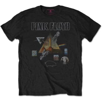 Pink Floyd - Montage Unisex Large T-Shirt - Black