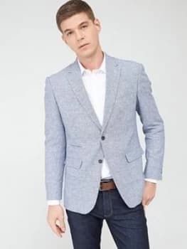 Skopes Tailored Portale Jacket - Blue Basketweave