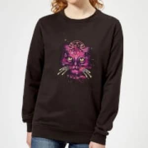 Captain Marvel Neon Goose Womens Sweatshirt - Black