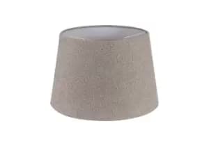 Round, 320, 400 x 260mm Fabric Shade, Multi, White Laminate