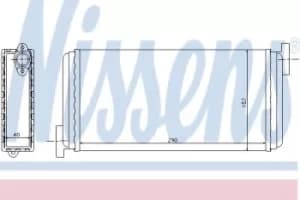 Nissens Radiator Heat Matrix interior heating 72002