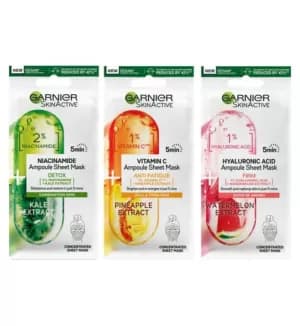 Garnier Ampoule Sheet Mask Collection