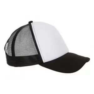 SOLS Unisex Bubble Contrast Cap (One Size) (White/Black)