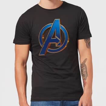 Avengers Endgame Heroic Logo Mens T-Shirt - Black - 3XL - Black