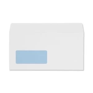 5 Star Office DL 100gm2 Peel and Seal Window Envelopes White Pack of 500