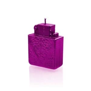 Pink Metallic Lighter Candle