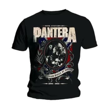Pantera - Anniversary Shield Unisex Medium T-Shirt - Black