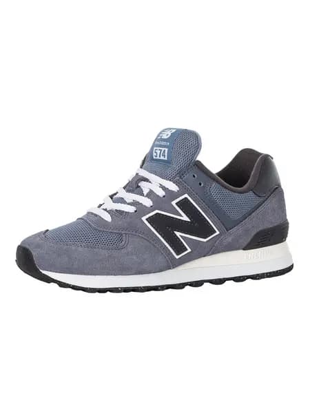 New Balance 574 Suede Trainers Rain Cloud/Reflection 9 UK