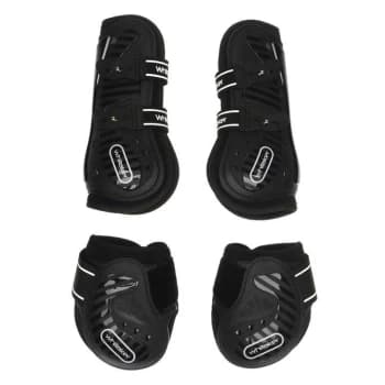 John Whitaker Bingley Tendon and Fetlock Boot Set - Black