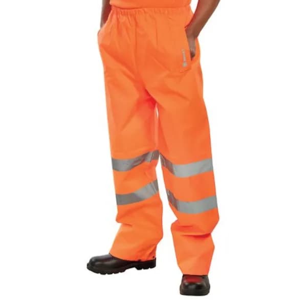 Beeswift Padded Thermal Lined Rain Trousers Orange 2XL BSW36004 BSW36004