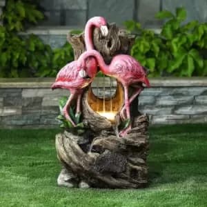 Gudrum Flamingo LED Garden Water Feature