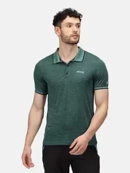 Regatta Remex Ii Polo, Pacific Green, Size L, Men
