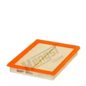 Air Filter Insert E555L by Hella Hengst