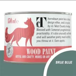 Thorndown Brue Blue Satin Interior and Exterior Wood Paint 150ml