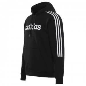 adidas Mens Essentials Sweatshirt Hoodie - Black/White