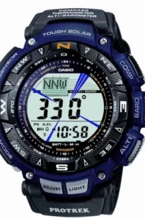 Mens Casio Pro-Trek Alarm Chronograph Watch PRG-240B-2ER