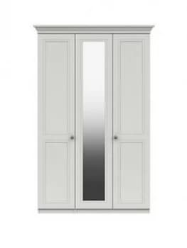 Harris Part Assembled 3 Door Mirrored Wardrobe