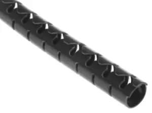 HellermannTyton PA 6 Black Protective Sleeving, 8mm Diameter, 25m Length, Helawrap Series