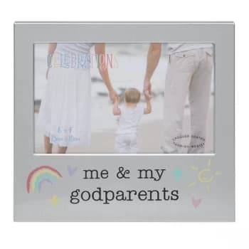 6" x 4" - Me & My Godparents Aluminium Photo Frame