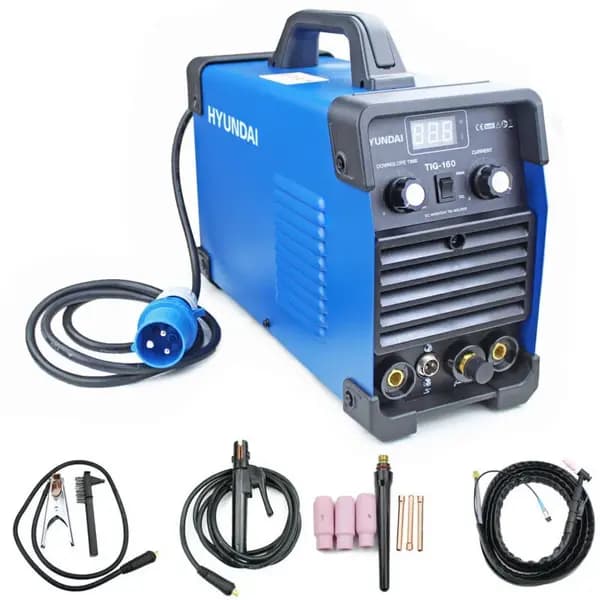 160 amp TIG/MMA/ARC Inverter Welder; 230V Single Phase HYTIG160 - Hyundai