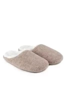 TOTES Felt Clog Slipper - Natural, Size 4, Women