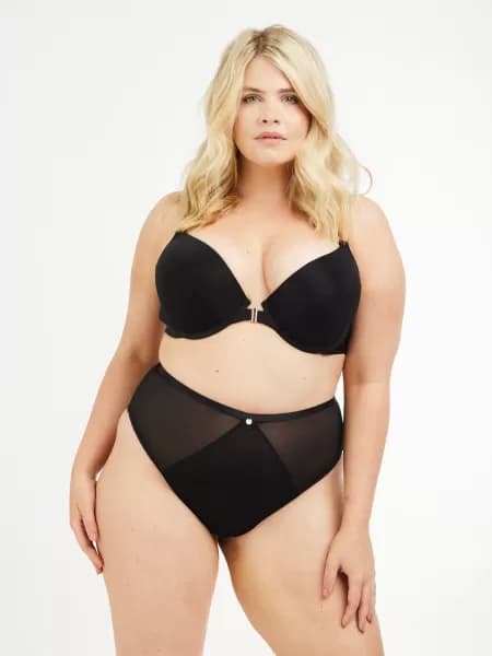 Soft Mesh Control High Waist Brief