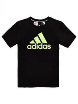 Adidas Childrens Bos Short Sleeve T-Shirt - Black
