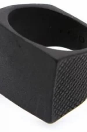 Icon Brand Jewellery Rockton Ring Size L JEWEL P1181-R-BLK-LGE