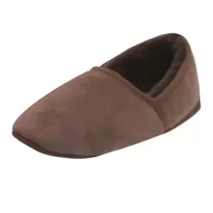 Eastern Counties Leather Mens Full Sheepskin Turn Slippers (10 UK) (Chocolate)