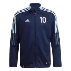 adidas Messi Tiro Number 10 Training Track Top Kids - Blue