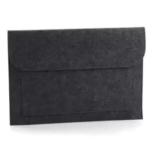 BagBase Felt Laptop/Document Slip/Sleeve (One Size) (Charcoal Melange)