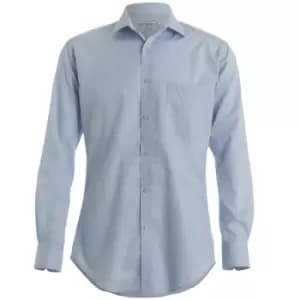 Kustom Kit Mens Premium Long Sleeve Oxford Shirt (14.5) (Light Blue)