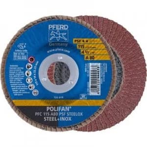 PFERD 67748115 POLIFAN-serrated washer PFC115A 80PSF STEELOX Diameter 115mm 10 pc(s)