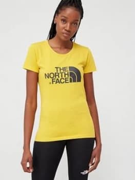 The North Face Short Sleeve Easy T-Shirt - Yellow , Yellow, Size L, Women
