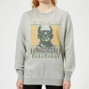 Universal Monsters Frankenstein Christmas Womens Sweatshirt - Grey - 3XL